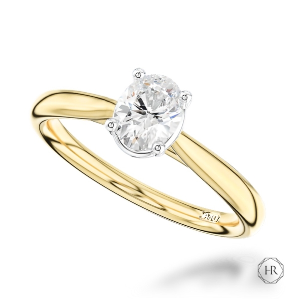 Engagement Ring - 18ct Yellow Gold 0.75ct Diamond Solitaire Ring