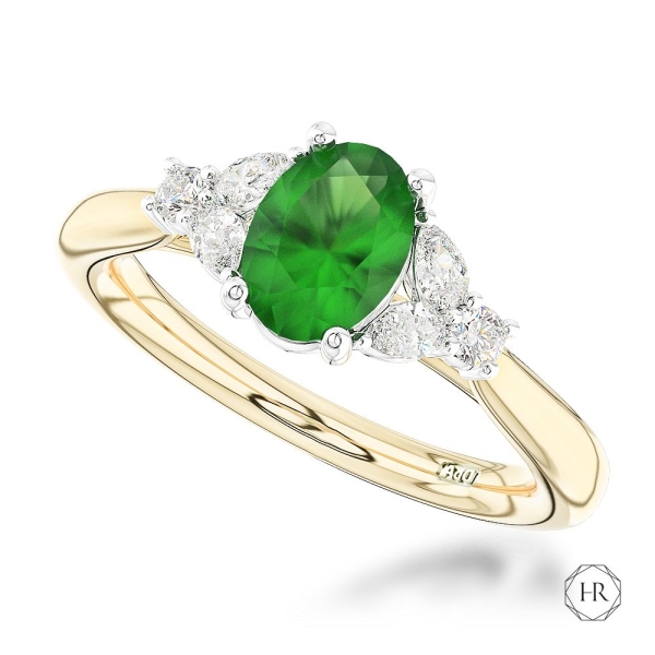 Gemstone Ring - 18ct Yellow Gold 0.75ct Emerald Solitaire Ring