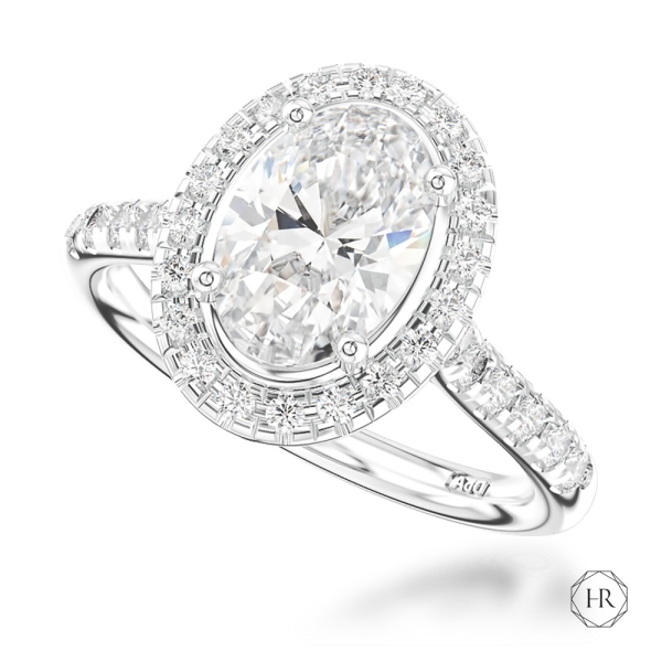 Engagement Ring - Platinum 1.50ct Diamond Cluster Ring