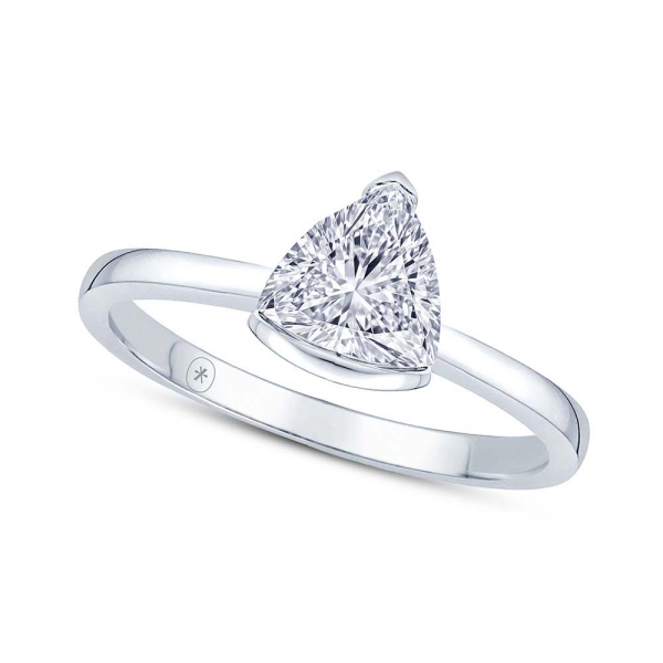 Growe 18CT White Gold Trillion-Cut Laboratory Grown Diamond Engagement Ring