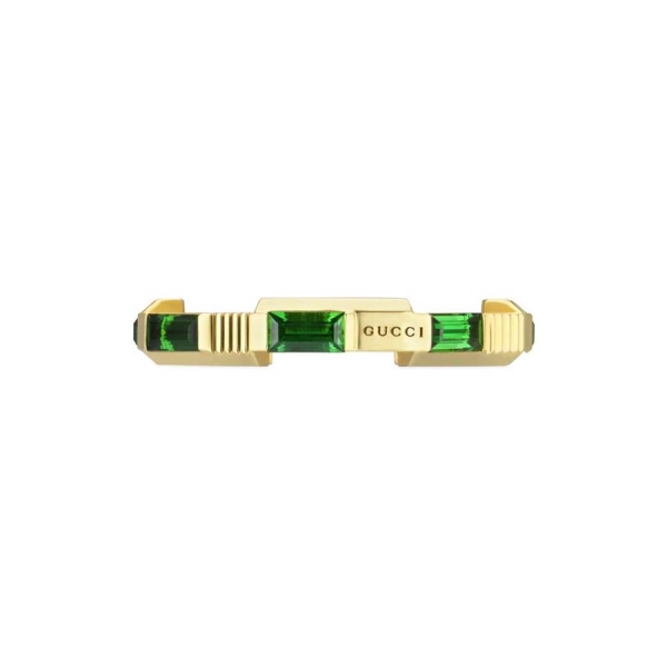 Gucci Link To Love Tourmaline &amp; 18CT Yellow-Gold Ring