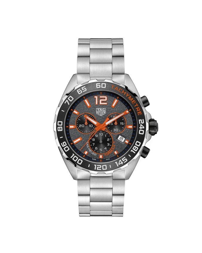 TAG Heuer Formula 1 Steel &amp; Orange 43MM Chronograph Watch