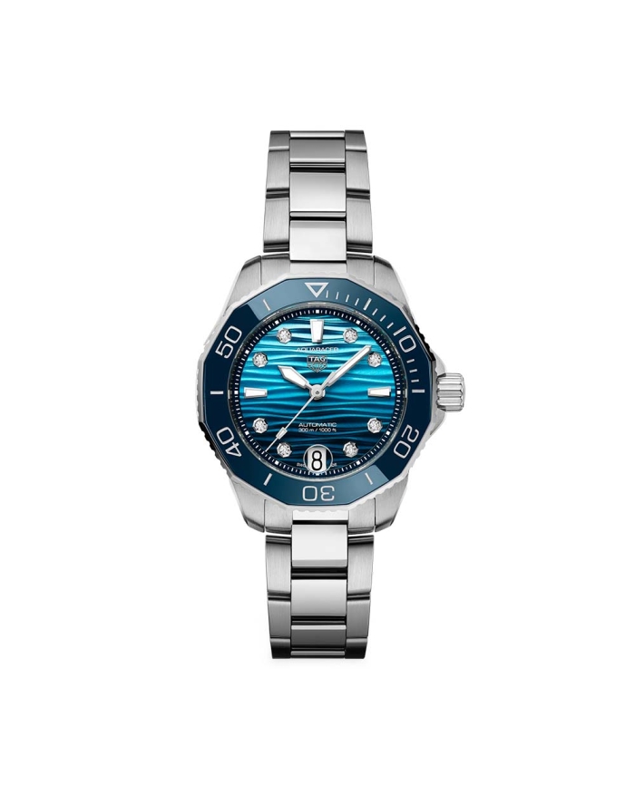 TAG Heuer Aquaracer Professional 300 Date Steel &amp; Blue 36MM Watch