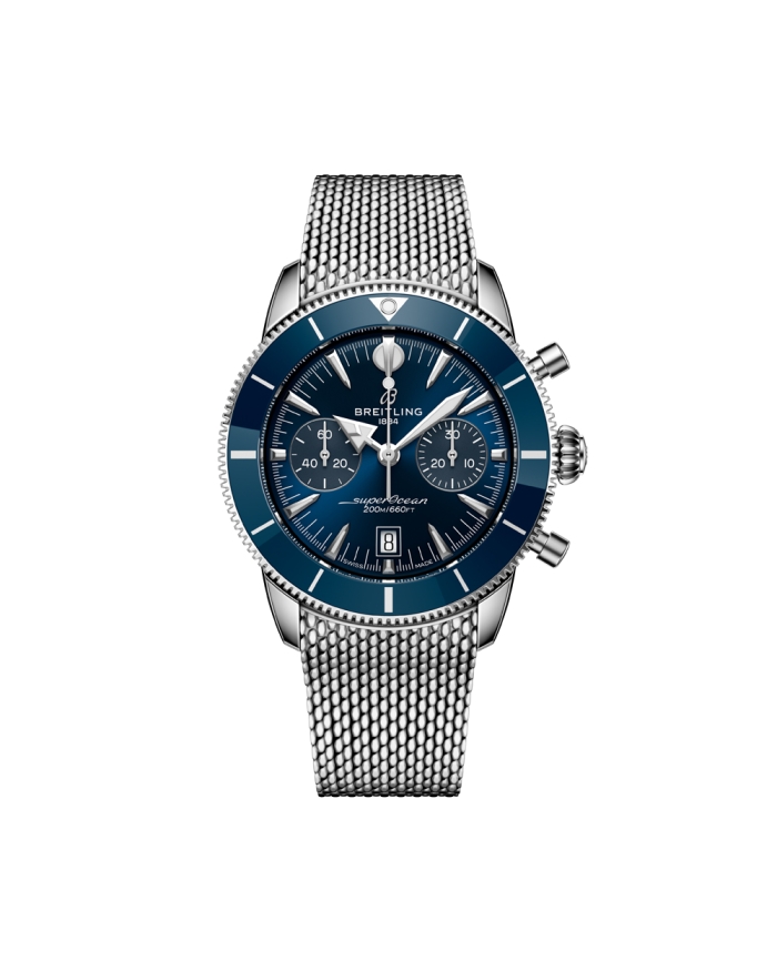 Breitling Superocean Heritage B01 Chronograph 42 Steel &amp; Blue Watch