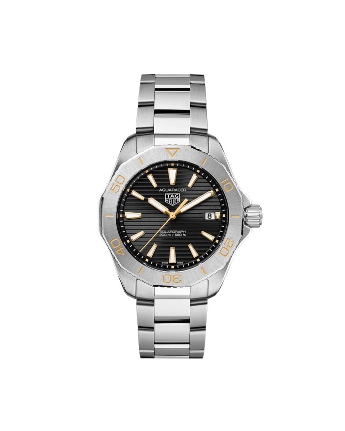 TAG Heuer Aquaracer Professional 200 Solargraph Steel Black 40MM Watch