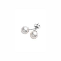 Mikimoto Ladies Classic 6mm A Pearl Stud Earrings in White Gold