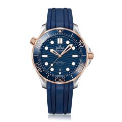 OMEGA Seamaster Diver 300m Steel & 18ct Rose-Gold Blue 42mm Automatic Watch