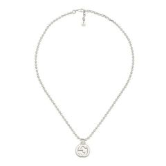 Gucci Interlocking G Silver Beaded Boule Necklace