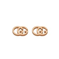 Gucci GG Running 18ct Gold Stud Earrings