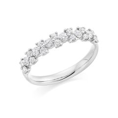Round Diamond Claw-Set 0.60CT Platinum Ring