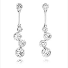 18 ct White-Gold Diamond Chandelier Drop Earrings