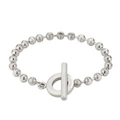 Gucci boule chain beaded bracelet in sterling silver