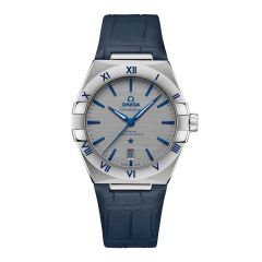 OMEGA Constellation Steel & Blue Leather 39 mm Automatic Watch