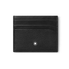 Montblanc Meisterst&uuml;ck Soft Grain Black Leather 6CC Pocket Card Holder
