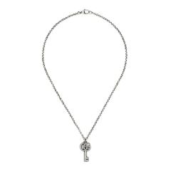 Gucci GG Marmont Sterling Silver Key Necklace