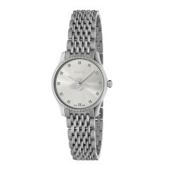 Gucci G-Timeless Steel & Silver Dial 29MM Watch