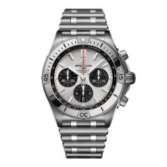 Breitling Chronomat B01 42 Steel & Silver 42MM Chronograph Watch