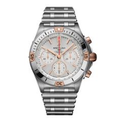 Breitling Chronomat B01 42 Steel Silver & 18CT Rose-Gold 42MM Chronograph Watch