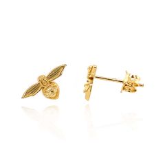 9CT Yellow Gold Bee Stud Earrings