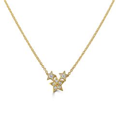 Cosmos Diamond & 18CT Yellow-Gold Star Necklace