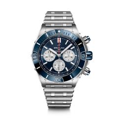 Breitling Super Chronomat B01 Steel & Blue 44MM Chronograph Watch
