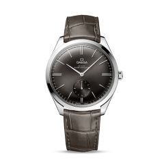 OMEGA De Ville Trésor Small Seconds Steel & Grey Leather 40MM Watch