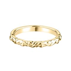 18CT Yellow-Gold Carved Decorative Band Ring