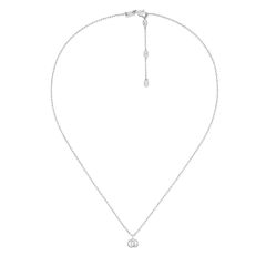 Gucci GG Running 18CT White-Gold Pendant Necklace