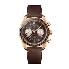 OMEGA Speedmaster Chronoscope Bronze Gold & Leather 43MM Chronograph Watch