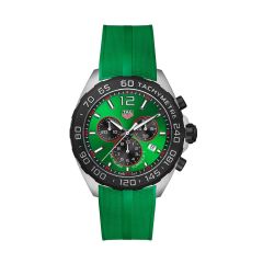 TAG Heuer Formula 1 Chronograph Steel & Green 43MM Watch