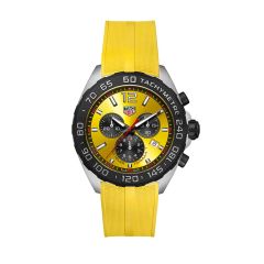 TAG Heuer Formula 1 Chronograph Steel & Yellow 43MM Watch