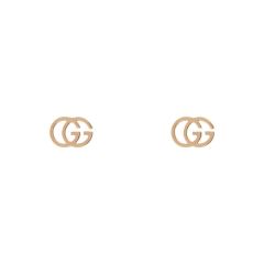 Gucci GG Running 18CT Rose-Gold Stud Earrings