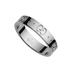 Gucci Icon 18CT White-Gold Ring