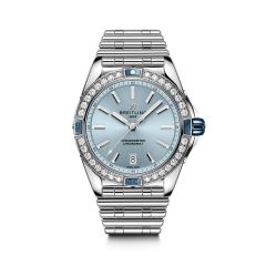 Breitling Super Chronomat Automatic 38 Steel & Ice Blue Dial Watch