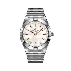 Breitling Chronomat Steel Diamond & White Pearl Dial 32MM Watch