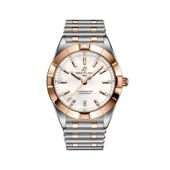 Breitling Chronomat Steel Rose-Gold Diamond & Pearl Dial 32MM Watch