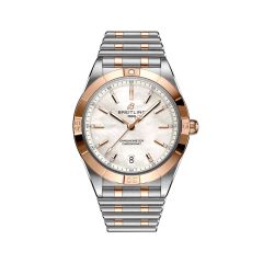 Breitling Chronomat Steel Rose-Gold Diamond & Pearl Dial 36MM Watch