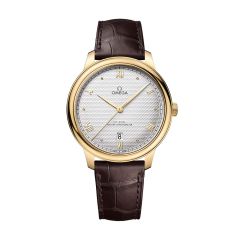 OMEGA De Ville Prestige Yellow Gold & Silver Dial 40MM Automatic Watch