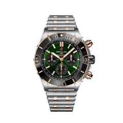 Breitling Super Chronomat B01 Steel Rose & Green 44MM Chronograph Watch