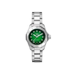 TAG Heuer Aquaracer Professional 200 Diamond Steel & Green 30MM Watch