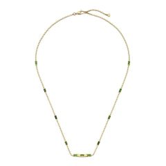 Gucci Link to Love Tourmaline & 18CT Yellow-Gold Necklace