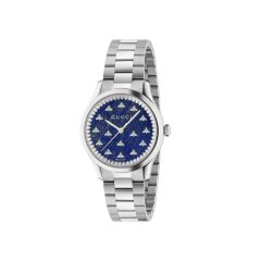 Gucci G-Timeless Lapis Dial & Stainless Steel 32MM Watch