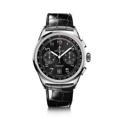 Breitling Premier B01 Chronograph 42MM Steel & Black Leather Watch
