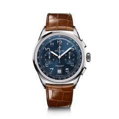 Breitling Premier B01 Chronograph 42MM Steel Blue & Leather Watch