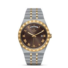 TUDOR Royal Day Date Steel Gold & Brown 41MM Automatic Watch