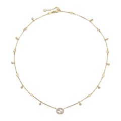 Gucci Interlocking Diamond & 18CT Yellow-Gold Necklace