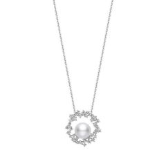 Mikimoto 18CT White-Gold Pearl & Diamond Starry Night Necklace