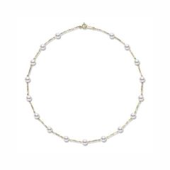 Mikimoto 18CT Yellow-Gold Pearl Choker Necklace