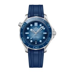 OMEGA Seamaster Diver 300M Steel Summer Blue & Strap 42MM Watch