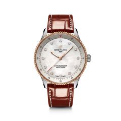 Breitling Navitimer White Pearl Steel & Rose-Gold 32MM Watch